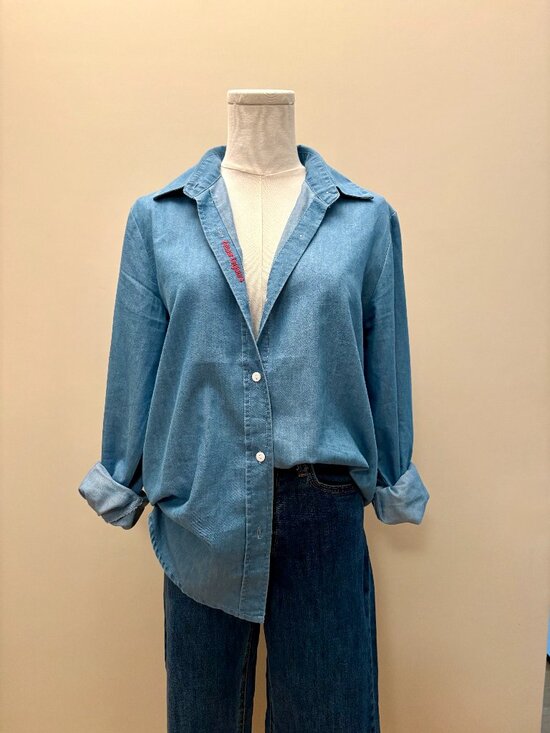 Easy Clothes Tops - Blue Denim Oliver Shirt